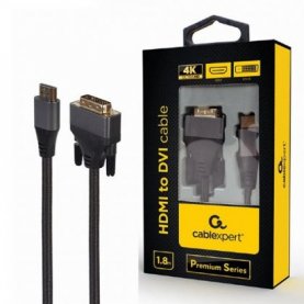 CABLE HDMI TO DVI PREMIUM SERIES 4K 1,8M RETAIL PACK CABLEXPERT