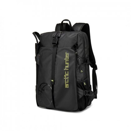 ΤΣΑΝΤΑ ΠΛΑΤΗΣ B00391-BK ΜΕ ΘΗΚΗ ΜΠΑΛΑΣ & LAPTOP 26L ΜΑΥΡΗ ARCTIC HUNTER