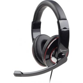 HEADSET USB STEREO GLOSSY BLACK GEMBIRD MHS-U-001