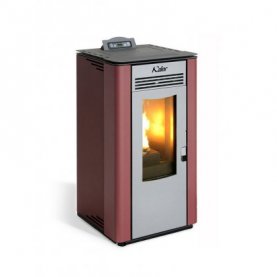 ΘΕΡΜΑΣΤΡΑ ΣΟΜΠΑ PELLET STOVE8-B FIANCO ACCIAIO UNICO BORDEAUX