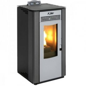 ΘΕΡΜΑΣΤΡΑ ΣΟΜΠΑ PELLET STOVE10-K FIANCO ACCIAIO UNICO NERO