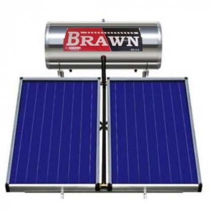 ΗΛΙΑΚΟΣ ΘΕΡΜΟΣΙΦΩΝΑΣ 150 3m2 LATO inox 430 new BRAWN