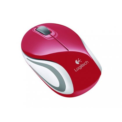 MOUSE MINI WIRELESS M187 RED 910-002732  LOGITECH