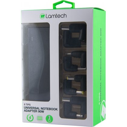 ADAPTER NOTEBOOK 90W UNIVERSAL 19V-20V 8 TIPS LAMTECH