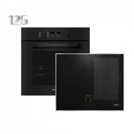 SET ΦΟΥΡΝΟΣ & ΕΣΤΙA MIELE H 2861-1 BP BLACK + KM 7464 FR (12432440+11022890)